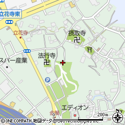 福岡県福岡市博多区立花寺周辺の地図