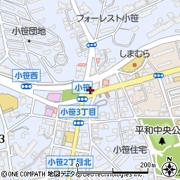 西日本シティ銀行小笹支店 ＡＴＭ周辺の地図