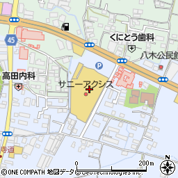 ミッキークリーニング南国店周辺の地図