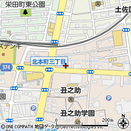 ＪＡ高知市中央周辺の地図