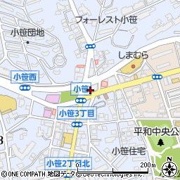 西日本シティ銀行小笹支店周辺の地図