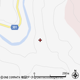 徳島県海部郡海陽町塩深中ノ川周辺の地図