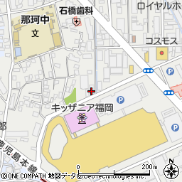 永末紙通　福岡支店周辺の地図