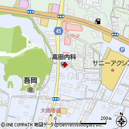 高田内科周辺の地図