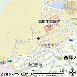 高知県高知市口細山周辺の地図