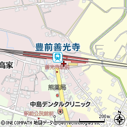 ＪＲ九州レンタカー＆パーキング豊前善光寺駅駐車場周辺の地図