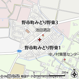 高知県香南市野市町みどり野東周辺の地図