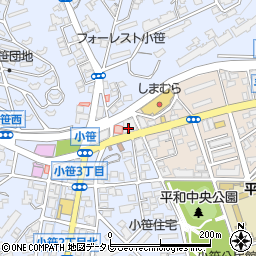 福岡銀行小笹支店周辺の地図