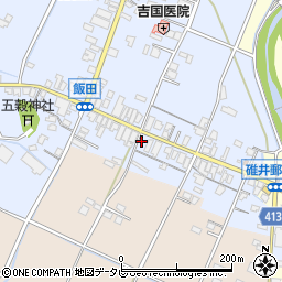 福岡県嘉麻市飯田40周辺の地図