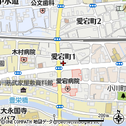 ファミリーマート高知愛宕町一丁目店周辺の地図
