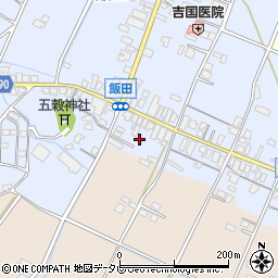 福岡県嘉麻市飯田203周辺の地図