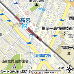 ローソン高宮駅南店周辺の地図