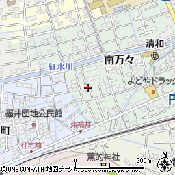 高知県高知市南万々162-25周辺の地図