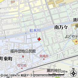 高知県高知市南万々174周辺の地図