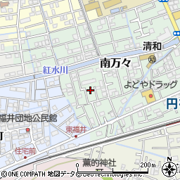 高知県高知市南万々162-15周辺の地図