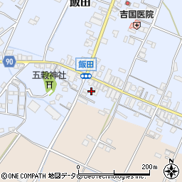 福岡県嘉麻市飯田196周辺の地図
