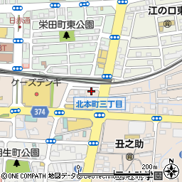 四国電設工業株式会社　高知営業所周辺の地図