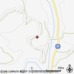 愛媛県大洲市豊茂173周辺の地図