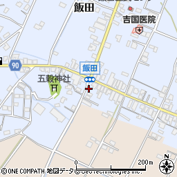 福岡県嘉麻市飯田197周辺の地図