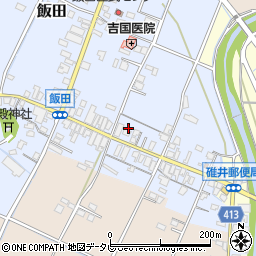 福岡県嘉麻市飯田57周辺の地図