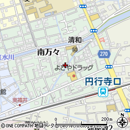 〒780-0971 高知県高知市南万々の地図
