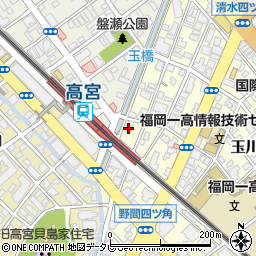 マイタウンサービス株式会社　福岡営業所周辺の地図