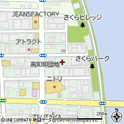 高知県高知市南久保周辺の地図