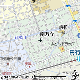 高知県高知市南万々157-8周辺の地図