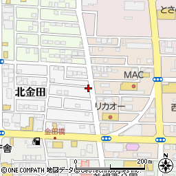 金田一号公園周辺の地図