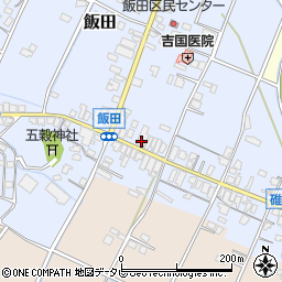 福岡県嘉麻市飯田183周辺の地図