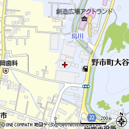 ＪＡ高知県　香美地区・特産センター周辺の地図