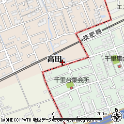 福岡県糸島市高田周辺の地図