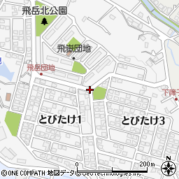 福岡県糟屋郡宇美町とびたけ周辺の地図