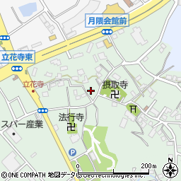 立花寺北公園周辺の地図