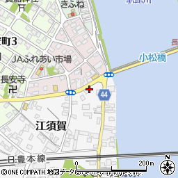 江須賀簡易郵便局周辺の地図