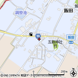 福岡県嘉麻市飯田258周辺の地図
