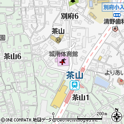 福岡市立城南体育館周辺の地図