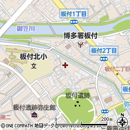 那珂古川周辺の地図