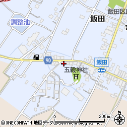 福岡県嘉麻市飯田257-3周辺の地図