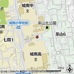 福岡市公民館　城南公民館周辺の地図