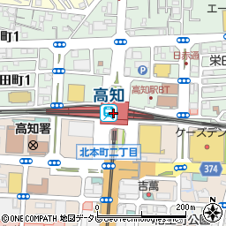 高知駅周辺の地図