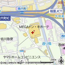 ピザ フル MEGAドン・キホーテ福岡福重店周辺の地図