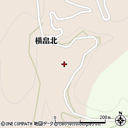 高知県高岡郡越知町横畠北周辺の地図