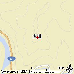 和歌山県東牟婁郡古座川町大川周辺の地図