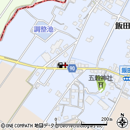 福岡県嘉麻市飯田505-1周辺の地図