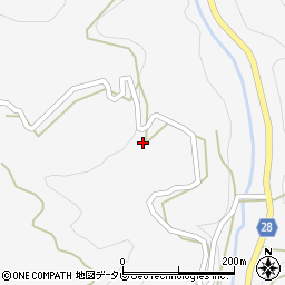 愛媛県大洲市豊茂164周辺の地図
