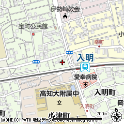 高知県高知市宝町1周辺の地図