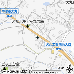 大分県中津市犬丸671-1周辺の地図
