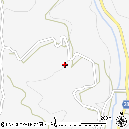 愛媛県大洲市豊茂164-2周辺の地図