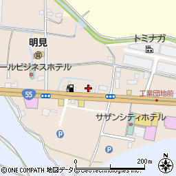 ローソン南国市明見店周辺の地図